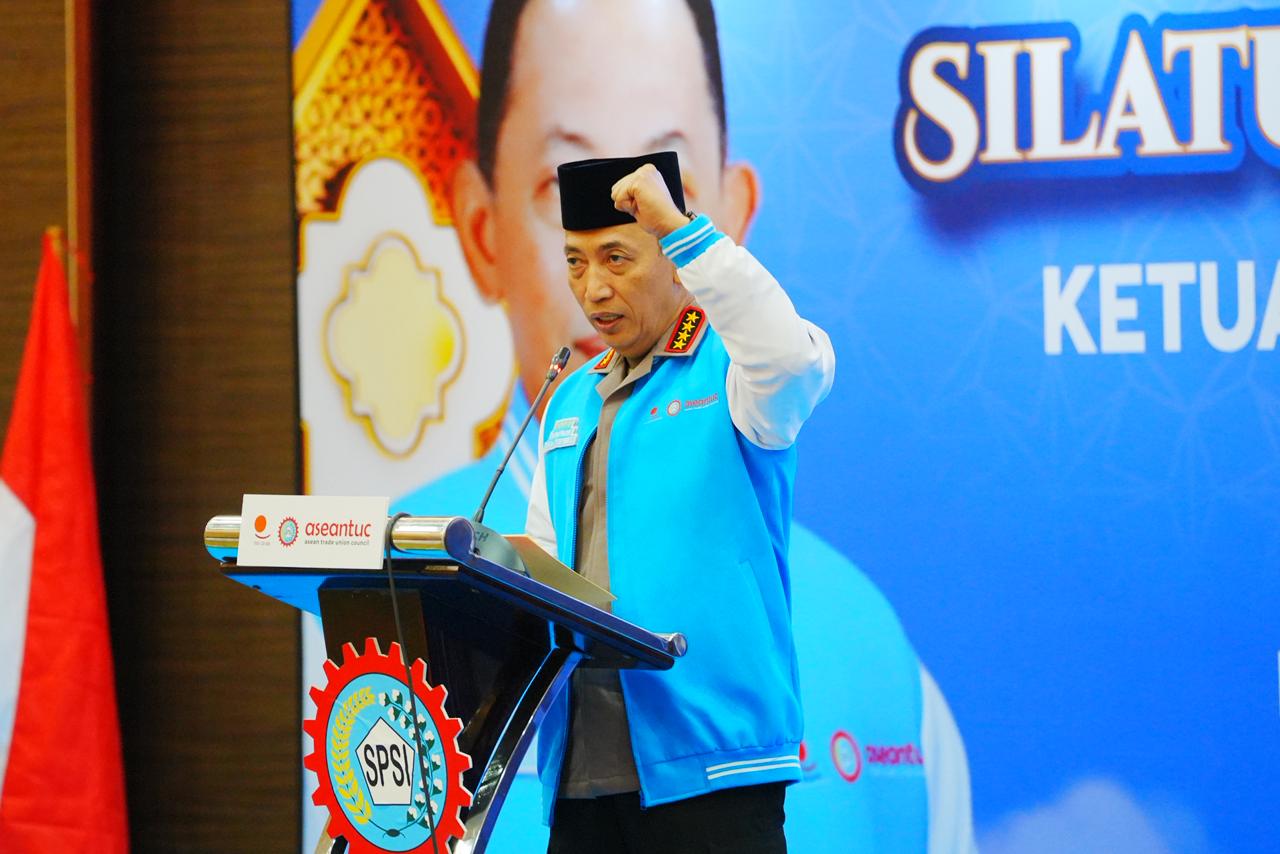 Kapolri Ajak Buruh Bersatu Wujudkan Indonesia Emas 2045