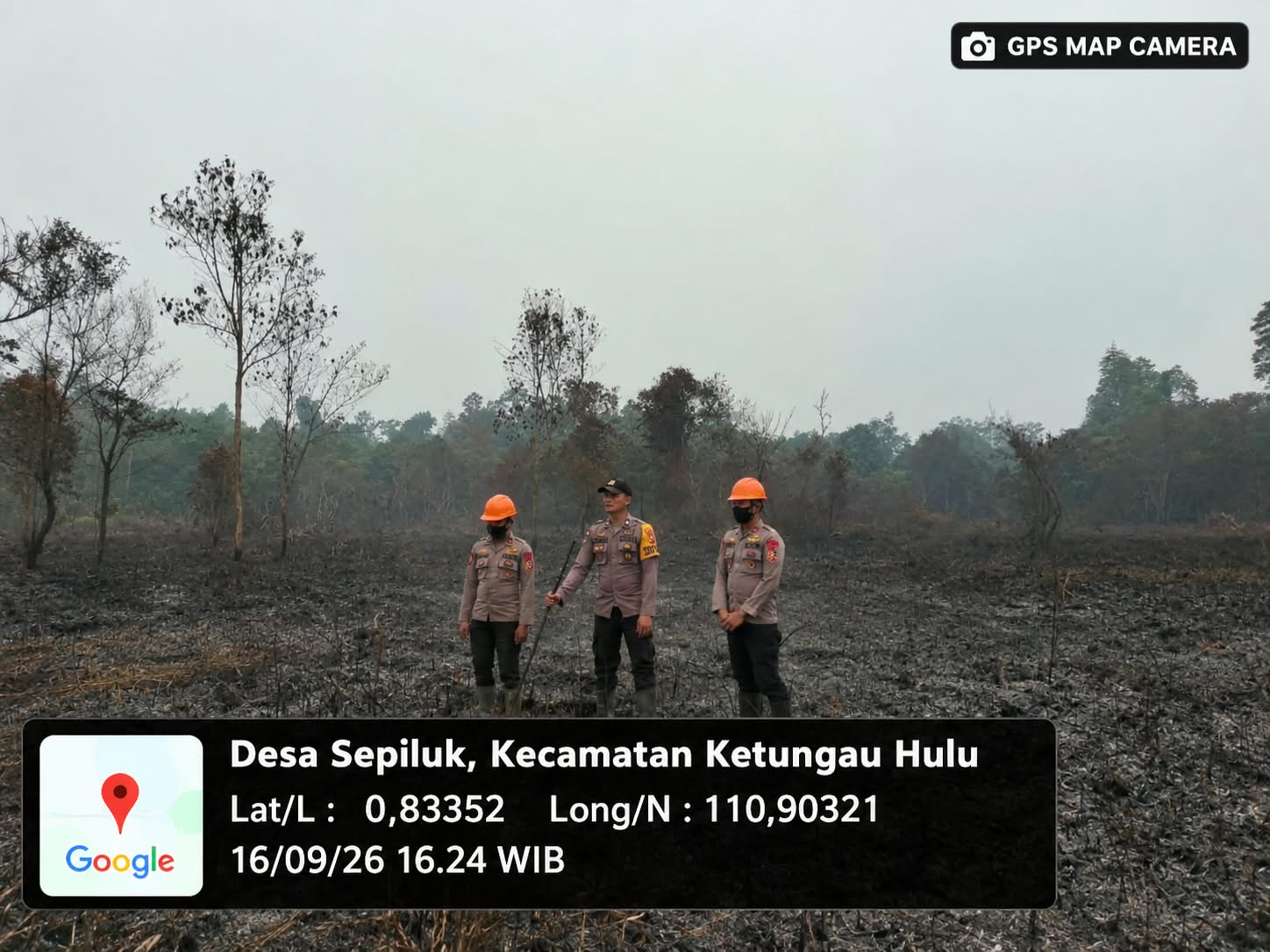 Polsek Ketungau Hulu Verifikasi 2 Titik Hotspot di Desa Sungai Pisau dan Sepiluk