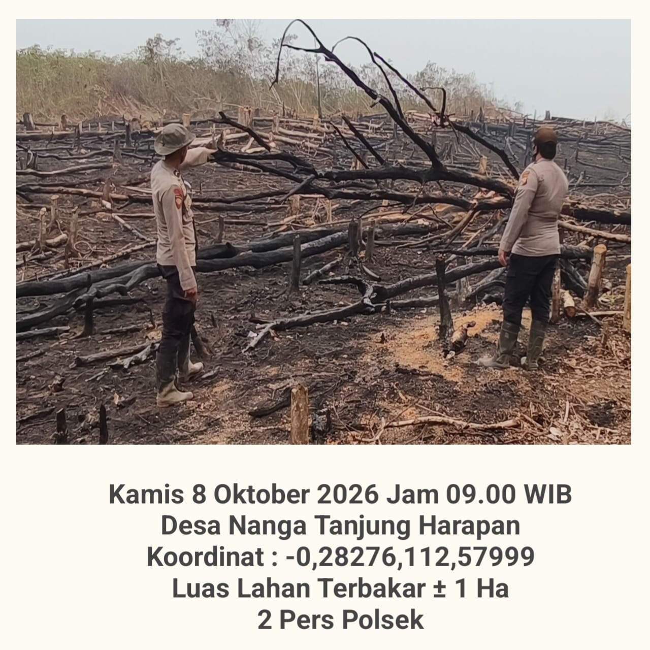 Personel Verifikasi 3 Titik Hotspot di Kecamatan Serawai